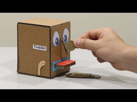 How to make Box Eating Coin - - - Coin Saving Box