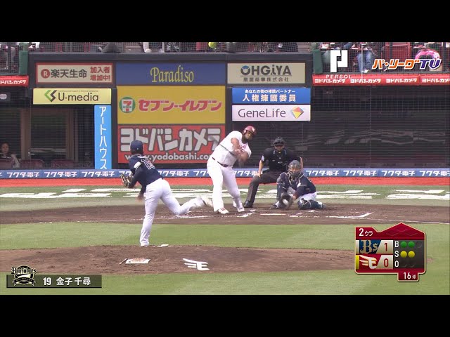 バファローズ・金子千尋 6回1失点の粘投で待望の今季初勝利!!