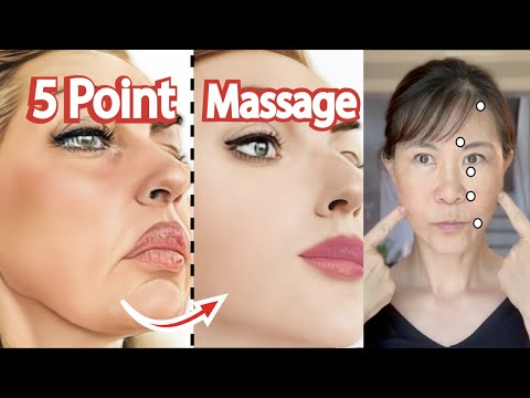 Do this 5 point massages to Lift your Face Naturally. Why get Botox when you can do this for Free!