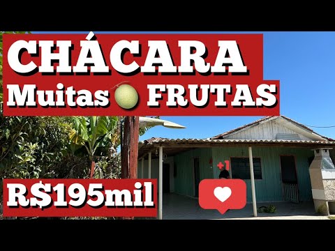 CHÁCARA ***INDISPONÍVEL***COM MUITA FRUTA VISTA PANORÂMICA R$195mil