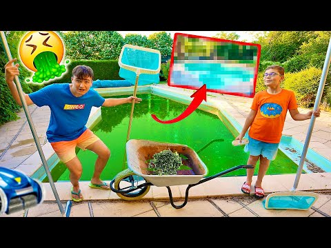 NE JAMAIS TROP ATTENDRE POUR NETTOYER LA PISCINE !!! 🤢