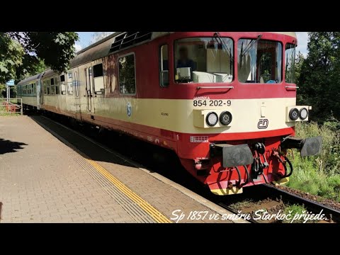 HaVIS Náchod zast., Sp 1857 ve směru Starkoč přijede