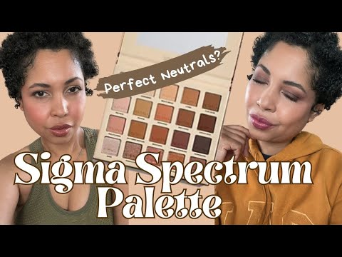 Perfect Neutral Eyeshadow Palette: SIGMA SPECTRUM PALETTE (2 LOOKS)