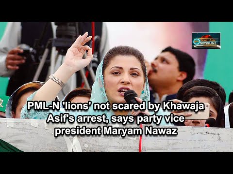 PML N 'lions' not scared by Khawaja Asif's arrest, says party vice president Maryam Nawaz