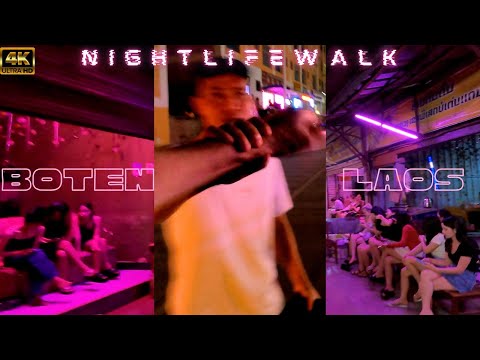 INSIDE a CHINESE MAFIA ENCLAVE - NIGHTLIFEWALK - Boten, Laos 🇱🇦 4K