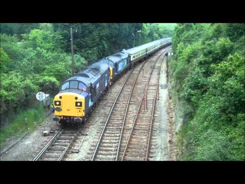 DRS 37087 + 37194 Plymouth Par Golant The Kernow Irrupter 28/05/11