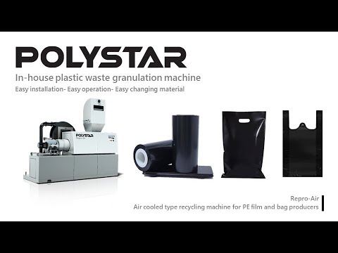 In house plastic waste granulation machine