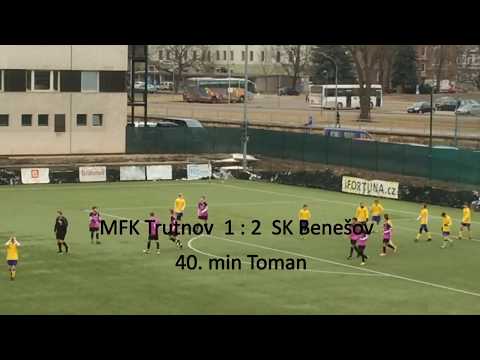 U17 MFK Trutnov -  SK Benešov, gólové akce, 24.3.2018