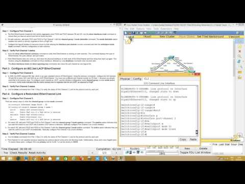 3.2.1.3 Packet Tracer   Configuring EtherChannel