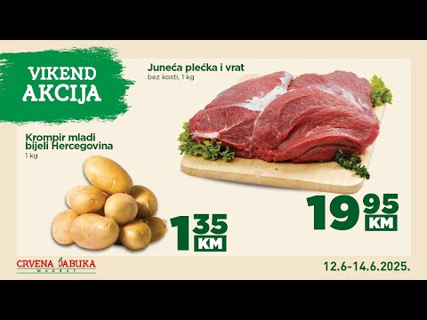 Crvena jabuka market - Vikend akcija 12.6 - 14.6.2025.