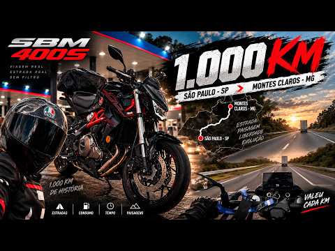 1000 KM DE SBM 400S EM UM DIA! Aguentou a viagem?