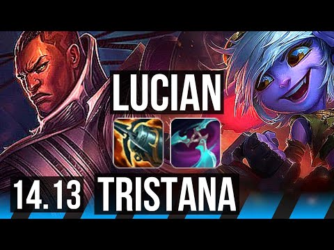 LUCIAN vs TRISTANA (MID) | 8/1/3, Legendary, Rank 14 | JP Challenger | 14.13