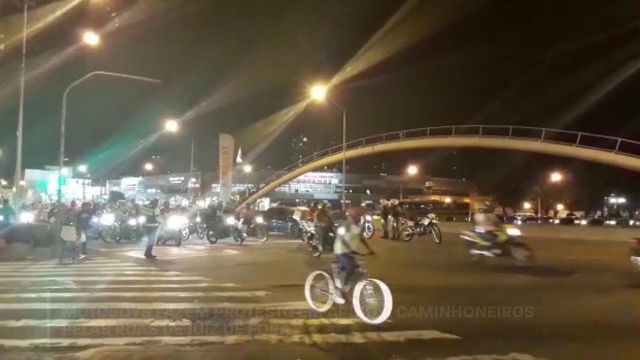 Imagem: Motoboys protestam contra aumentos nos preços dos combustíveis em JF
