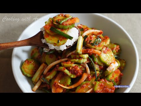 Quick Spicy Korean Cucumber Salad – Crispy, Fresh, & Delicious! (오이 무침)
