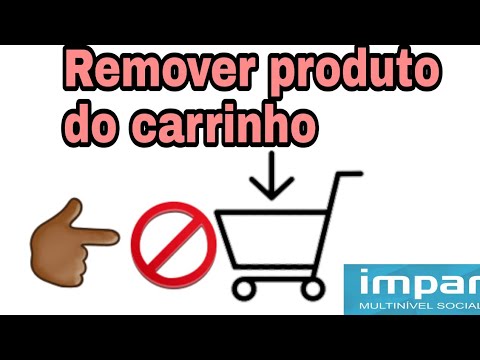 Como REMOVER O PRODUTO DO CARRINHO! #limparcarrinho #removerproduto