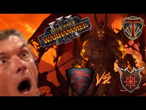 FAT VALUE BLOODTHIRSTER? Daemons of Chaos vs Vampire Counts - Total War Warhammer 3