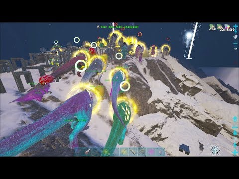 HUGE GIGA FIGHTS + TITAN GRIEF on d175 - Ark Official PvP