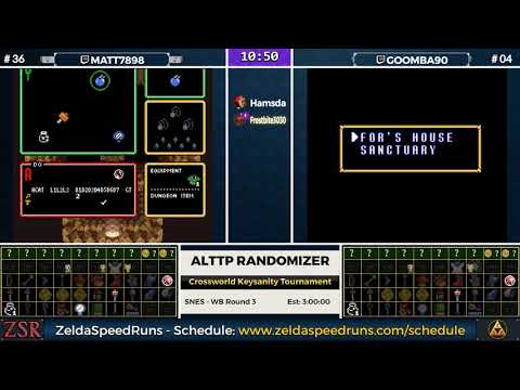 ALttPR Crossworld Keysanity Tournament: WB Round 3 - matt7898 vs. Goomba
