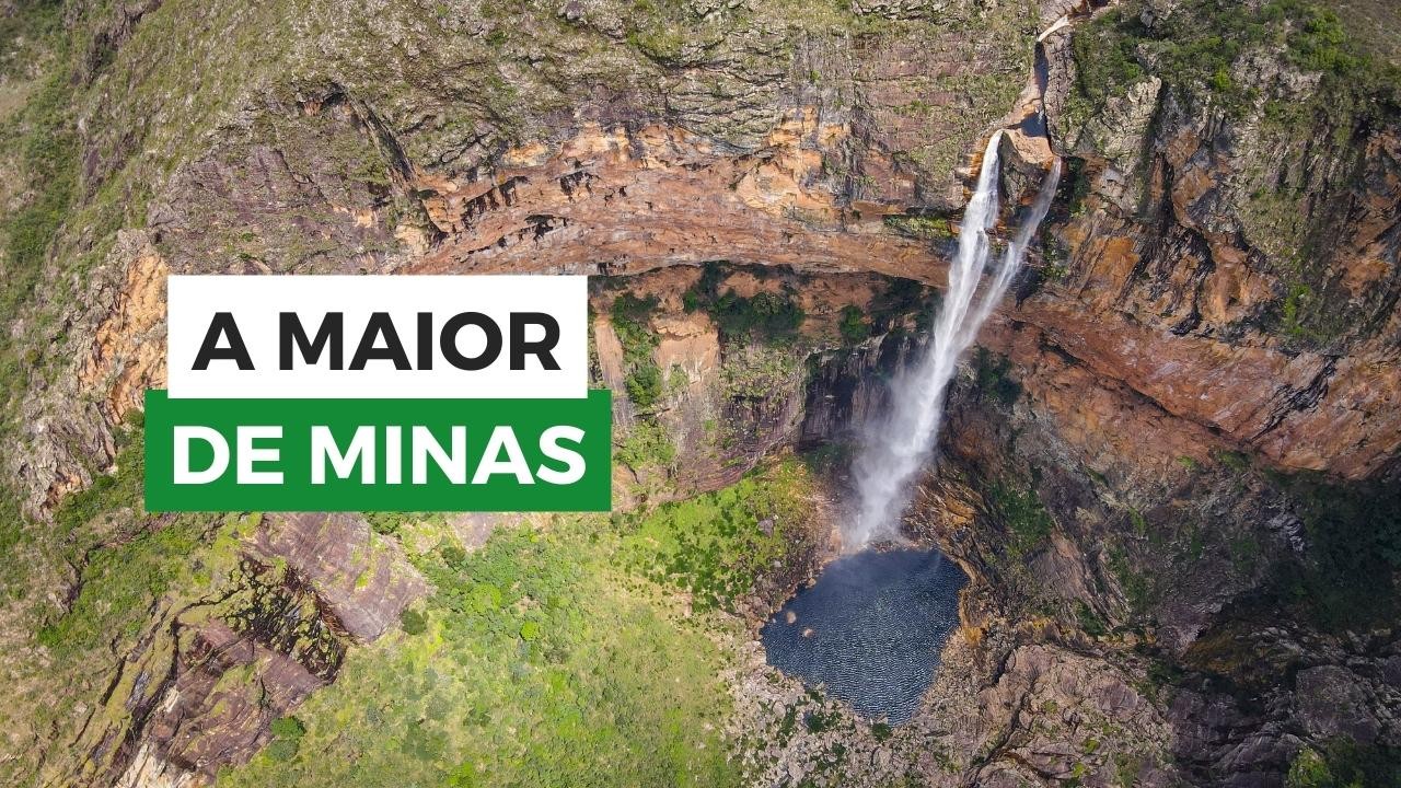 Maior cachoeira de Minas Gerais, e terceira maior do Brasil!
