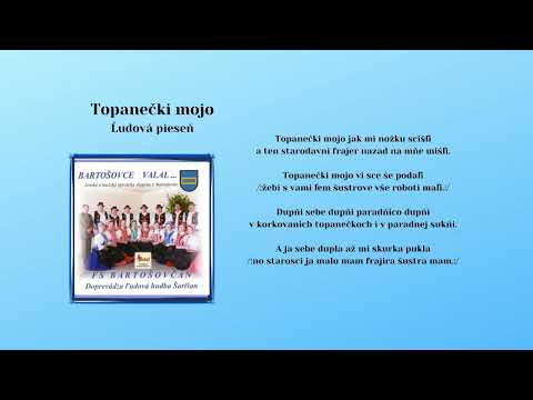 BARTOŠOVČAN a LH ŠARIŠAN, Topanečky mojo, ľudová, Videorohaľ