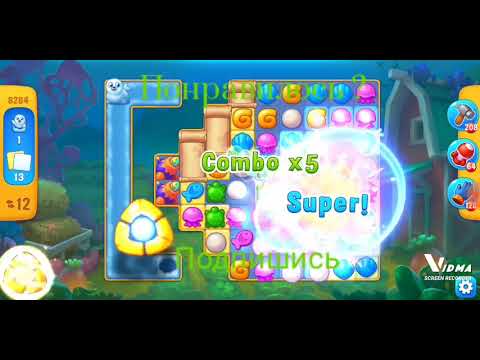 Fishdom. 8284 level no boosters and diamonds - 14 moves