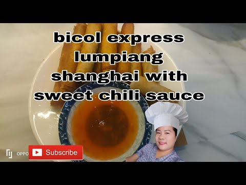 bicol express lumpiang shanghai with sweet chili sauce @jonadecastro413