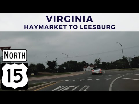 Dirigindo pela US Route 15 North na Virgínia - Haymarket para Leesburg - junho de 2023
