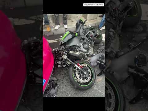 Shocking Motorcycle Crashes  Learn From These Mistakes #motorcycle #automobile #brakesystem #crash