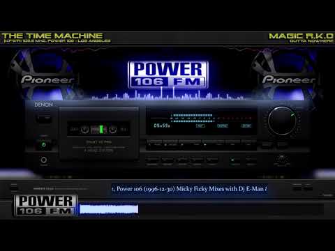 [KPWR] 105.9 Mhz, Power 106 (1996-12-30) Micky Ficky Mixes with Dj E-Man & Big Boy