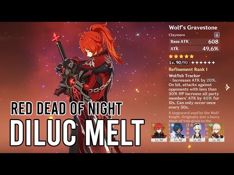 C5 Diluc Melt with new skin vs PMA in Spiral Abyss 2.7/2.8 | Genshin Impact