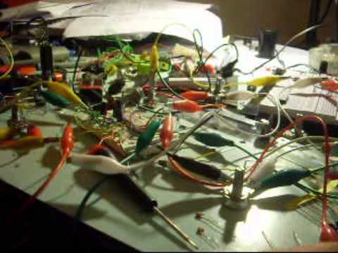 Audio To Synth converter on Breadboard