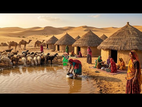 Village Women Morning Routine in Winter Fog Pakistan || Village Life Pakistan || Desert Cooking
