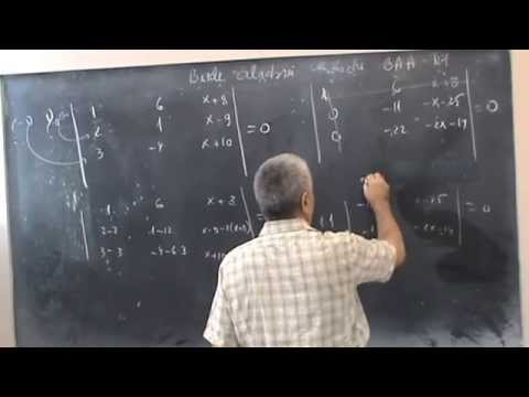 Lectia BAA 15  - Determinantul de ordin III -  Ecuatie