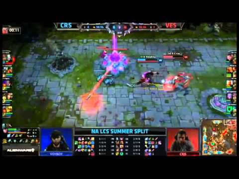 CRS Voyboy Tryndamere VS VES Highlights   NA LCS Summer 2013 W1D2 MUST SEE