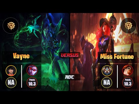 Cody Sun VAYNE (ADC) [Press the Attack] VS MISS FORTUNE - Challenger NA Patch 10.3