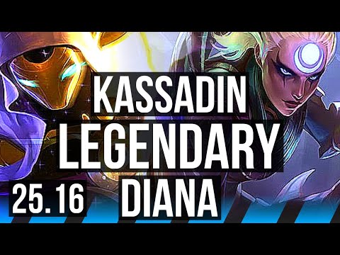 KASSADIN vs DIANA (MID) | Legendary | KR Master | 25.16