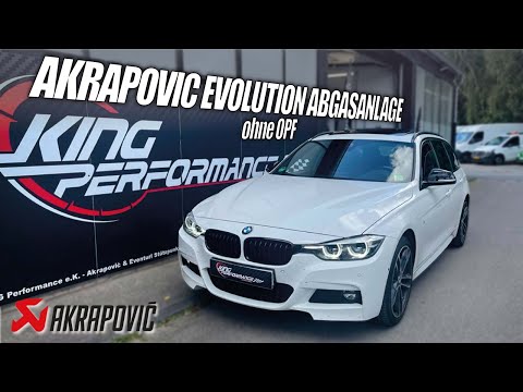 AKRAPOVIC EVOLUTION EXHAUST SYSTEM Exhaust system suitable for BMW 340i F31 Touring without OPF