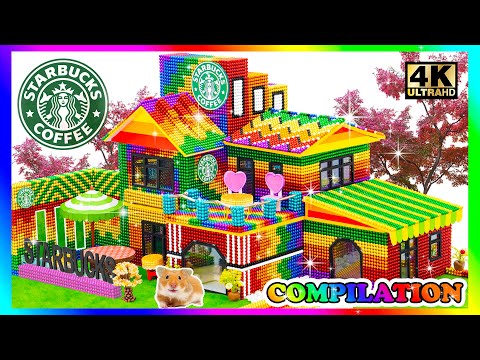 Amazing Satisfying | Make Store Starbucks Coffee And  Make Minecraft Style Hillhouse Monster School