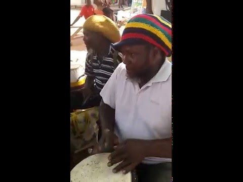 Pepper from THE HIPPOCRITZ drumming Accra 2015 Part 2