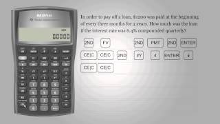Present values of annuity dues  – Texas Instruments BA II PLUS