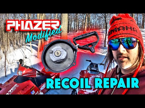 How To Fix Repair Recoil 1984-1998 Yamaha Phazer 1 2 BEST SNOWMOBILE RECOIL ROPE