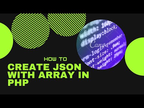 How To Create Json Data In Php Using Array