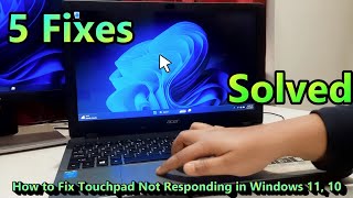 How to Fix Touchpad Not Responding in Windows 11, 10