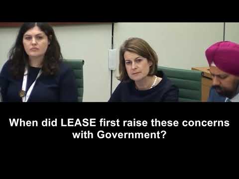 LEASE too slow to pick up on Leasehold Scandal - Housing Select Committee - 10/12/18
