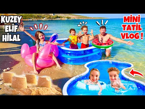 KUZEY ELİF HAFTASONU 24 SAAT MİNİ TATİL VLOG !! 1 GÜNLÜK VLOG NELER YAPTIK ?!