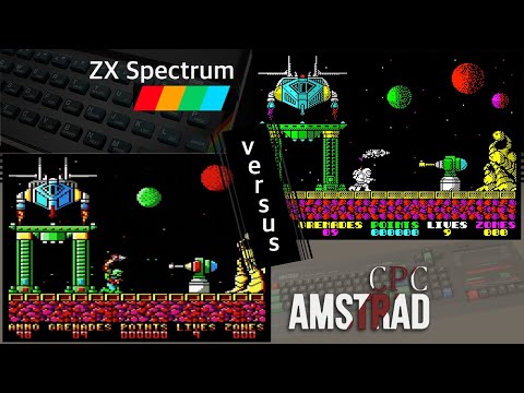 ZX Spectrum vs. Amstrad CPC - 8 games from 1987