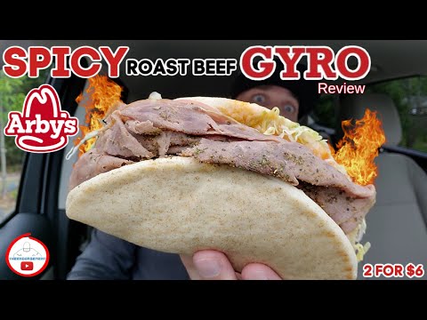 Arby's® SPICY Roast Beef GYRO Review! 🔥🥩🥙