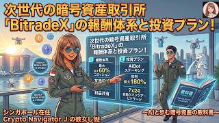 次世代の暗号資産取引所「BitradeX」の報酬体系と投資プラン!