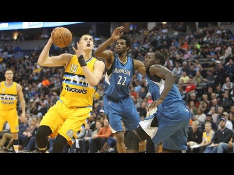 Nikola Jokic vs Timberwolves (28/12/2016) - 16 Pts, 11 Assists, 6 Rebs, 6-12 FGM!