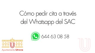 Cómo pedir cita previa a través del WhatsApp del Ayuntamiento de Utrera